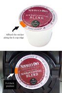 3 Pieces K-cup 2.0 Freedom Sticker Reusable Freedom Clip for Keurig 2.0 Series Brewers Allow You Use Any K Cups