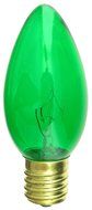 7 Watt C9 Transparent Outdoor Patio Party Christmas Novelty Replacement Bulbs, 25 Pack (Green) N4