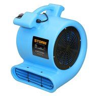 Contair STO2500BL High 2800 CFM Air Mover Carpet Dryer Blower Floor Fan, Blue