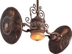 Minka-Aire F502-BCW, Traditional Gyro, 42" Twin Turbofan, Belcaro Walnut N3