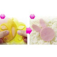 3Pcs Mix-color Animal Emotion Pattern Sushi Rice Ball Bento Mold Kit N2