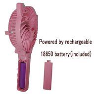 LifBetter Portable Foldable Hand Held Rechargeable USB Mini Fan for PC Desk Table Outdoor Travel (Pink), Powered... N10