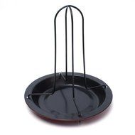 Aikoi Chicken Roaster Rack With Bowl Tin Non-stick BBQ Accessories Tools N2