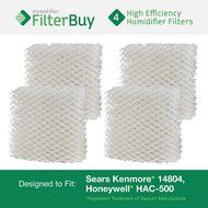 4 - Sears Kenmore 14804 &amp; Honeywell HAC-500 Humidifier Filter Pads. Designed by FilterBuy to replace Part #'s...