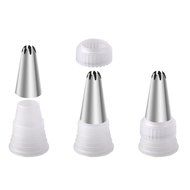 Cake Decorating, MCIRCO 6-piece Piping Tips Stainless Steel Icing Tips Small Size Cupcake Decorating Kit Frosting...