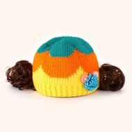 KAKA(TM) Babys Girls Boys Lovely Hat Winter Warm Knit With Cute Wig Beanie Cap N8