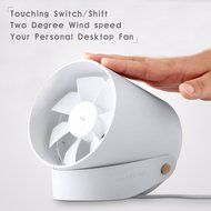 Iwonderful Mini USB Metal Table Fan, Personal Dural-tuorbo Desktop Fan with 2 Speed N10