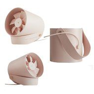Iwonderful Mini USB Metal Table Fan, Personal Dural-tuorbo Desktop Fan with 2 Speed N13