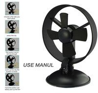 Welltop Flexible USB Desk Mini Fan With Sucker EVA Blades Electric Personal Fans Automobile Cooling Fan Folding... N2