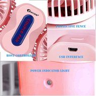 USB Mini Fan,BAVIER&reg; Couples mini fan,Sound-free design Desktop Fan,Portable USB Fan,3 Speed Adjustable,USB Cooling... N18