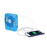 Momoday&reg; Mini Handheld Square Electrical Portable Rechargeable Fan 3 Speeds Desktop Clip-on Fan Summer Cooler... N11