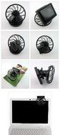 Mini Fan Clip-on Solar Energy Cell Travel Cooling Cool