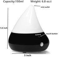 Pakway Smart Aromatherapy Essential Oil Diffuser-Portable Ultrasonic Cool Mist Aroma Humidifier with Waterless... N9