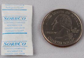 Industry Standard Half Gram Silica Gel Tyvek Desiccant Packets and Dehumidifiers, Made in USA
