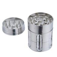 niceEshop(TM) 3 Layer Bullet Splice Tobacoo Herb Grinder with Pollen Catcher (Silver)