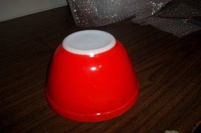 RARE Vintage Pyrex RED Small 1 1/2 Pint Mixing Nest Batter Bowl #401 USA