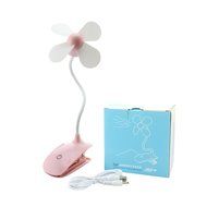 Mystery Portable Mini USB Clip Fan Personal Clip-on / Table Fan with Built-in Rechargeable Battery for Home Office... N7