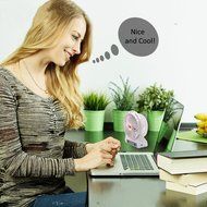 Eurus Home Portable18650 lithium-ion Rechargeable Fan with High Quality Mini USB Fan 4-inch Vanes 3 Speeds With... N13