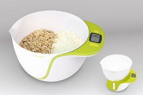Escali MB115KG Taso Mixing Bowl and Digital Scale 11Lb/5Kg, Kiwi Green N2