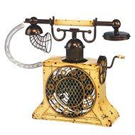 Deco Breeze DBF3173 Figurine Fan, Antique Phone