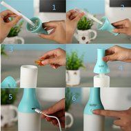 Xenics Essential Oil Diffuser Humidifier, 180ml USB Mini Cool Mist Humidifier Warm Light Nightlights,4 Hours Continous... N10