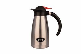 Haers - 40OZ(Silver) Double-Walled Stainless Steel, Vacuum Insulated Portable Water Carafe with Lid