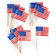 Creative Converting American Flag Food Picks