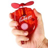 SKNBC Carabiner Water Misting Fan Portable Mini Fan Red N5