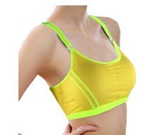 PHOTNO Women Lady Sports Yoga Athletic Solid Wrap Chest Strap Vest Tops Bra N3