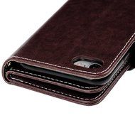 Badalink iPhone 7 Wallet Case (4.7") 9 Card Slots Plastic Mirror Flip Stand Case Embossed Flower Girl PU Leather... N73