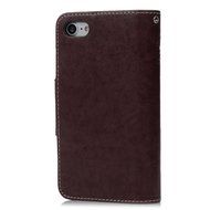 Badalink iPhone 7 Wallet Case (4.7") 9 Card Slots Plastic Mirror Flip Stand Case Embossed Flower Girl PU Leather... N74