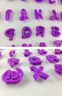 Kootips Set of 26pcs DIY Letter Number Cake Mould Fondant Sugarcraft Cookie Plunger Cutter Mold Decorating Tools