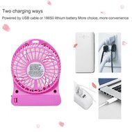 FengLan USB Portable Fan 3 Speeds Rechargeable Mini USB Fan Portable Output Electric Desk Cooling Fan for Travel... N13