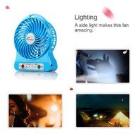 FengLan USB Portable Fan 3 Speeds Rechargeable Mini USB Fan Portable Output Electric Desk Cooling Fan for Travel... N14