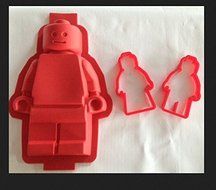 Minifigure Silicone Cake Pan and Lego Cookie Set