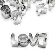 LOHOME Figure Cookie Mold - 37-piece Mini Stainless Steel Cutter Set - Decorating Kit Dessert DIY Maker for Fondant... N3