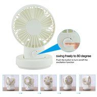 Welltop USB Mini Fan 2 Speed Modes Dual Blades Mini Desk Fan Oscillating Table Fan USB Fan Adjustable Small Personal... N6
