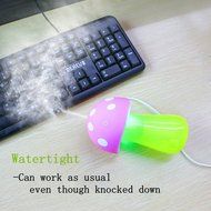 Life Taste Portable Ultrasonic Cool Mist Humidifier Mushroom Humidifier for Skin Moisturizing with Colorful LED... N6