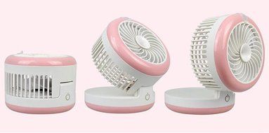 Mini Handheld USB Misting Fan Rechargeable Cooling Fan Humidification Fan Home Black N11