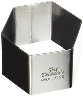 Fat Daddio's Hexagon Stainless Steel Ring 3 Inch x 2 Inch