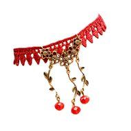 Susenstone&reg;Handmade Women Jewelry Gothic Cherry Lace Ankle Foot Jewelry N3
