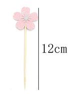 PuTwo 20 Counts Wedding Cake Decorating Frozen Cupcake Toppers Toothpicks, Sliver/Blue/Snow N16