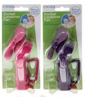 O2Cool Pocket Carabiner Fan with batteries (2 Pack) N2