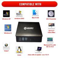 Novapolt USB 3.0 External DVD CD Rom Drive