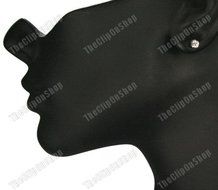 CLIP ON magnetic DIAMANTE 4mm crystal studs RHINESTONE EARRINGS non-pierced