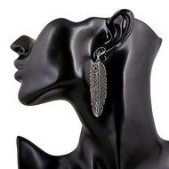 New Fashion Women's Bohemian Vintage Feather Dangle Drop Leaves Hanging Earrings N2