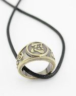 Naruto Shinobi / Ninja Symbol ring necklace Anime charm pendant N2