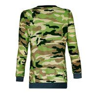 Pullover Tops,Morecome Womens Ladies Camouflage Printing Pocket Sweatshirt Shirts