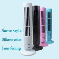 Tangc Portable Mini USB Tower Fan No Leaf Bladeless Air Conditioner Cool Cooling Desk (Black) N7