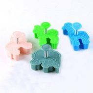 Ostart 4x 3D Animals Fondant Cake Biscuit Sugarcraft Plunger Cutter Craft Mold Tool